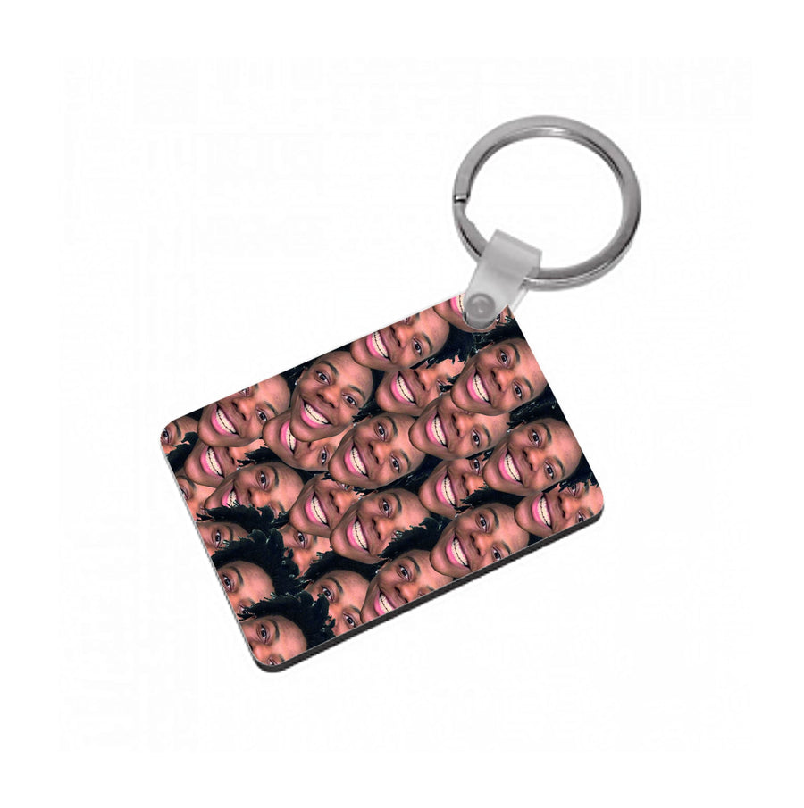 Speed Face Collage  Keyring