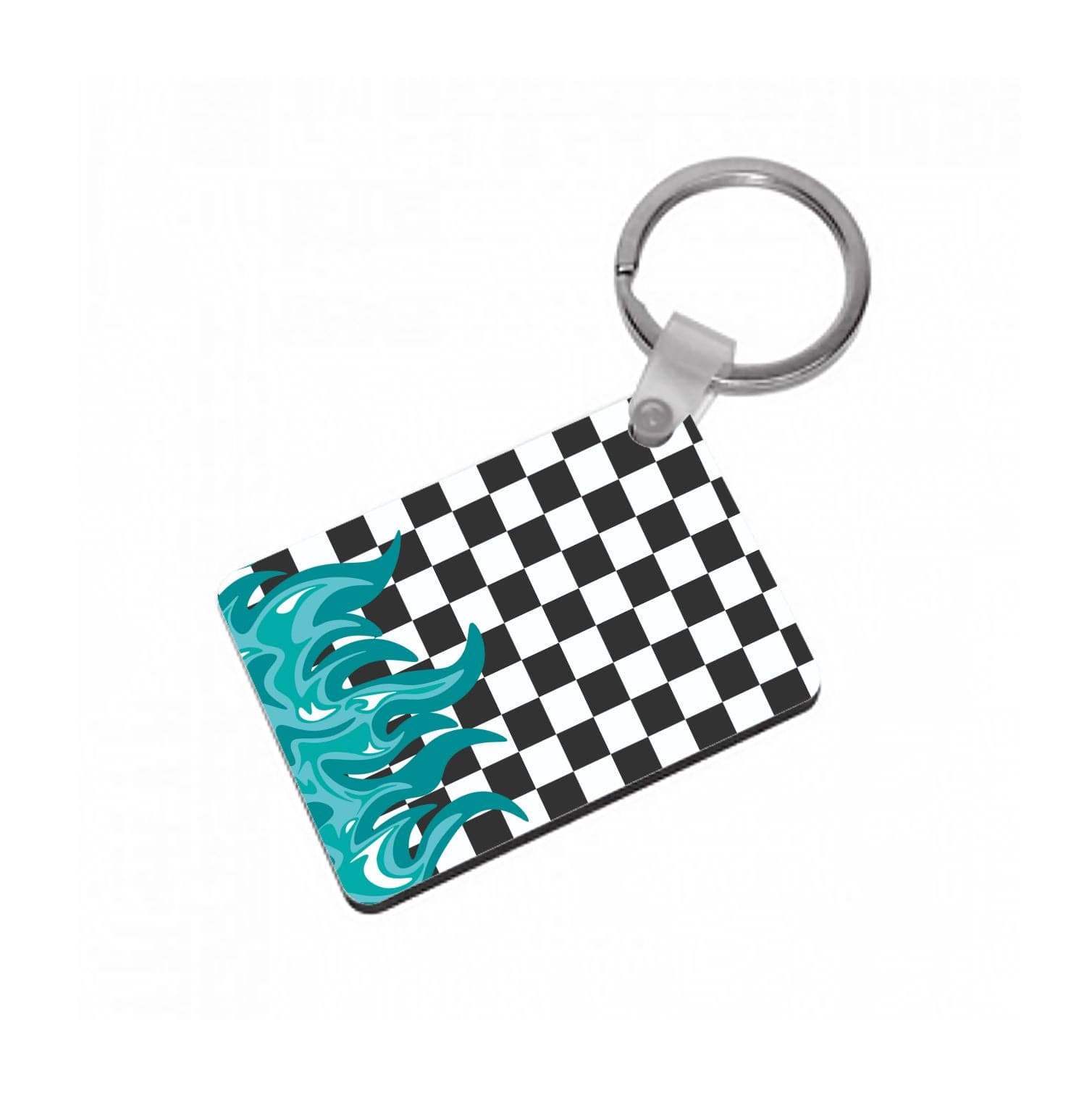 Blue Flame - Skate Aesthetic  Keyring