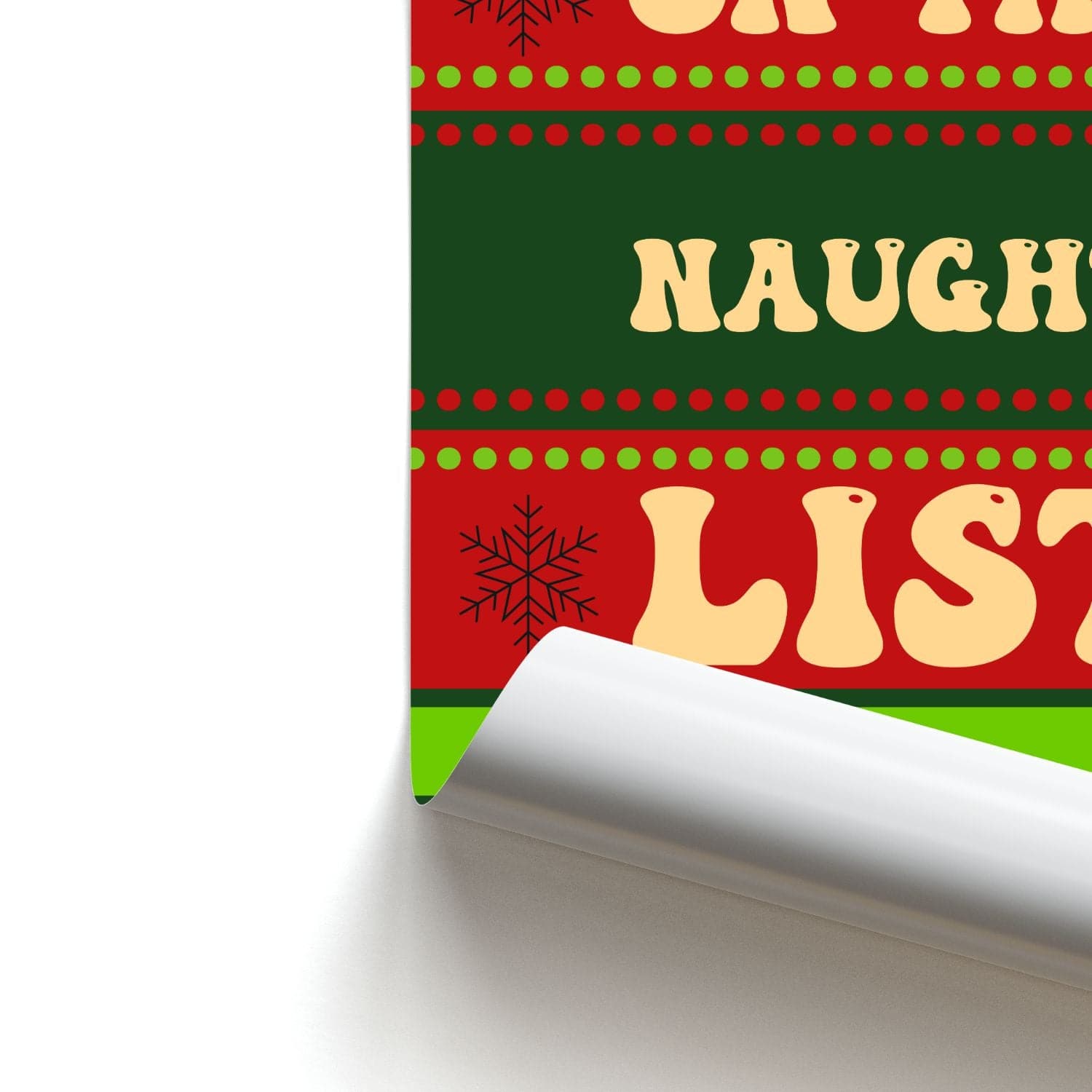 On The Naughty List - Naughty Or Nice  Poster