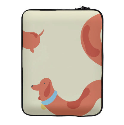 Sausage dog wrapped round - Dachshunds Laptop Sleeve