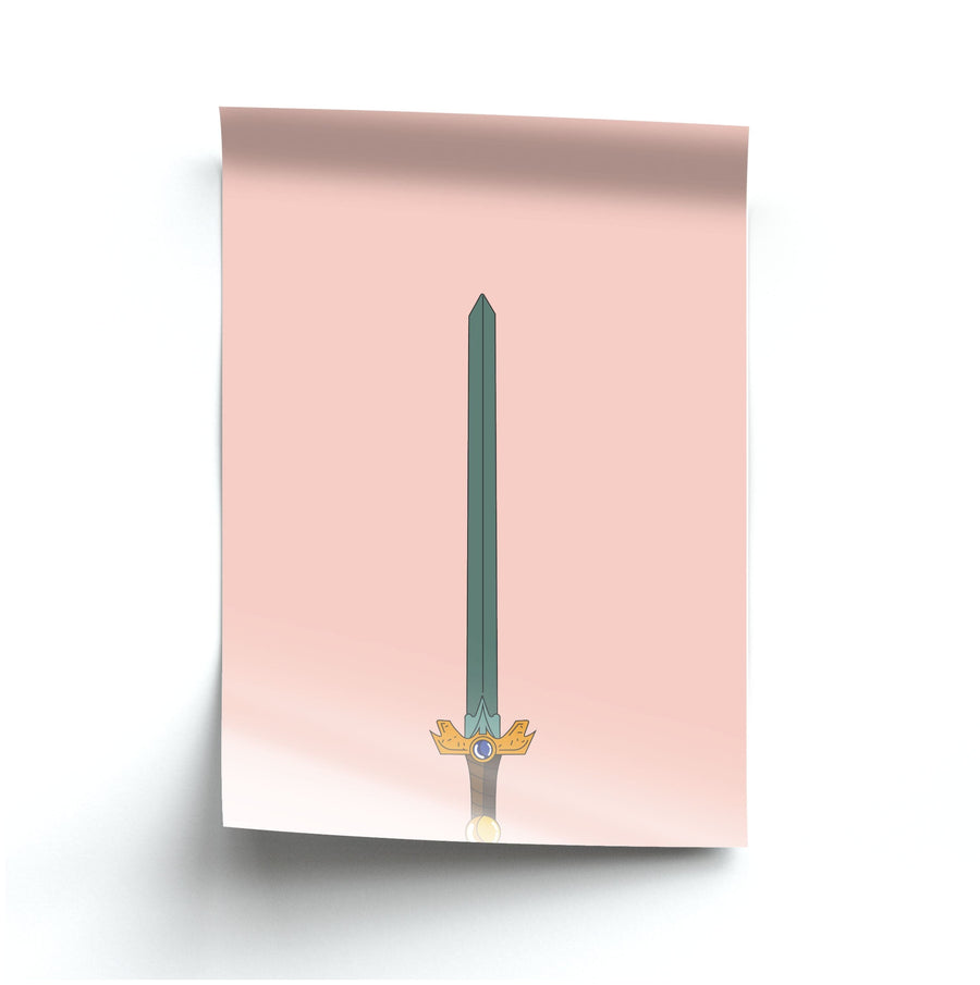 Finns Sword - Adventure Time Poster