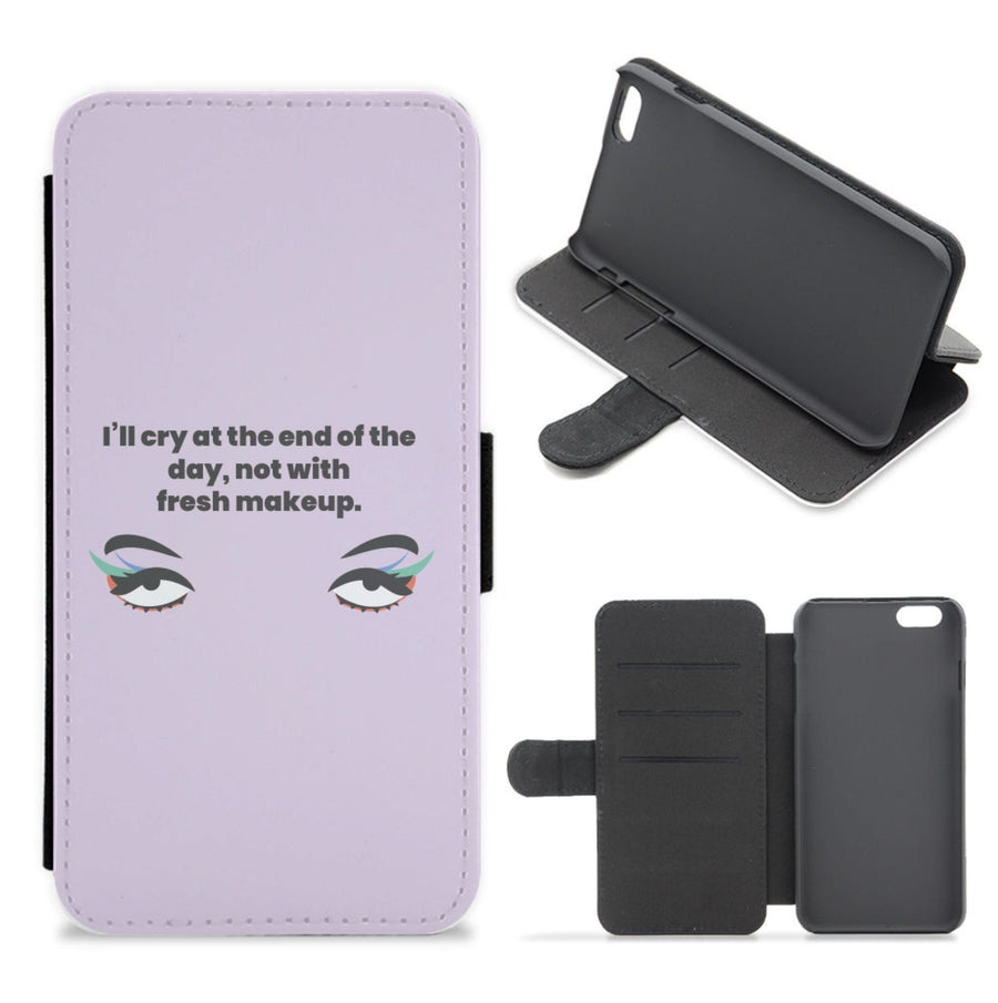 I'll cry at the end of the day - Kim Kardashian Flip / Wallet Phone Case