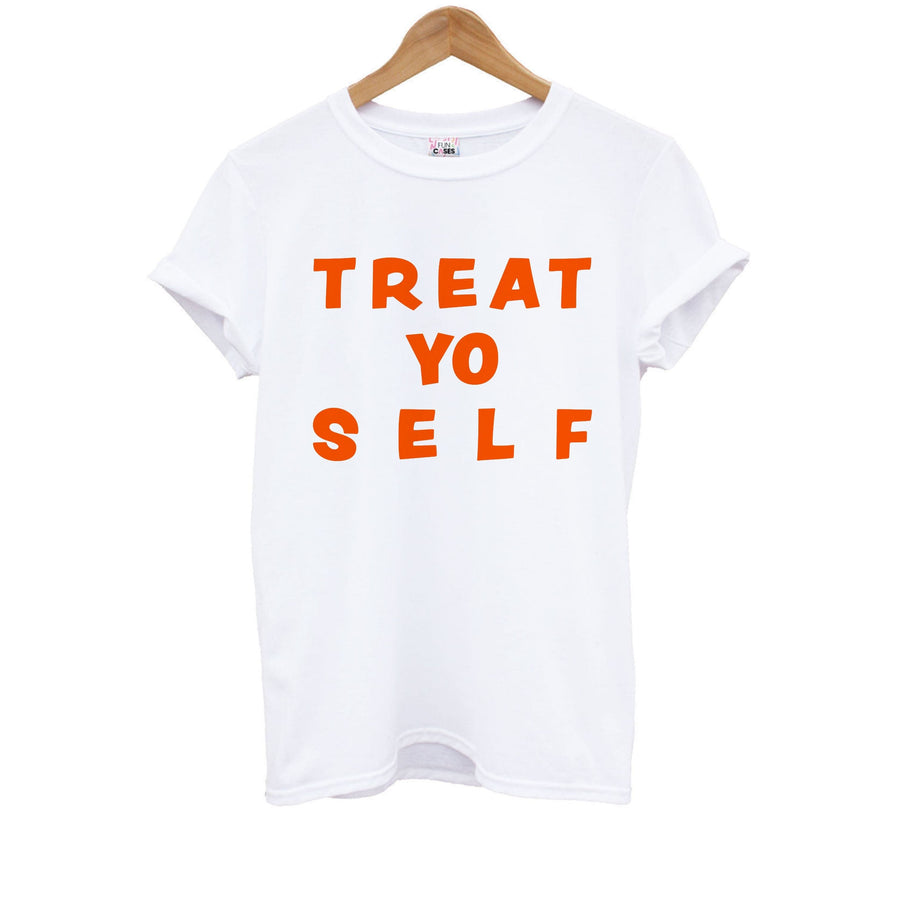 Treat Yo Self Parks And Rec - Halloween Specials Kids T-Shirt