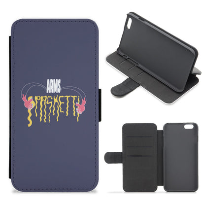 Arms Spaghetti - Dark Blue Flip / Wallet Phone Case