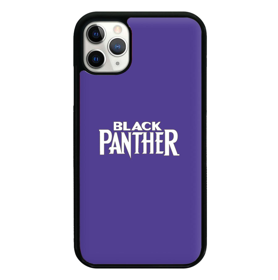 Black Panther Text - Black Panther Phone Case