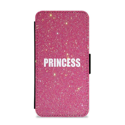 Glittery Pink Princess Flip / Wallet Phone Case - Fun Cases