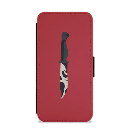 Ghostface Dagger - Scream Flip / Wallet Phone Case