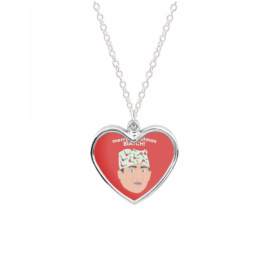 Merry Christmas Biatch - The Office Necklace