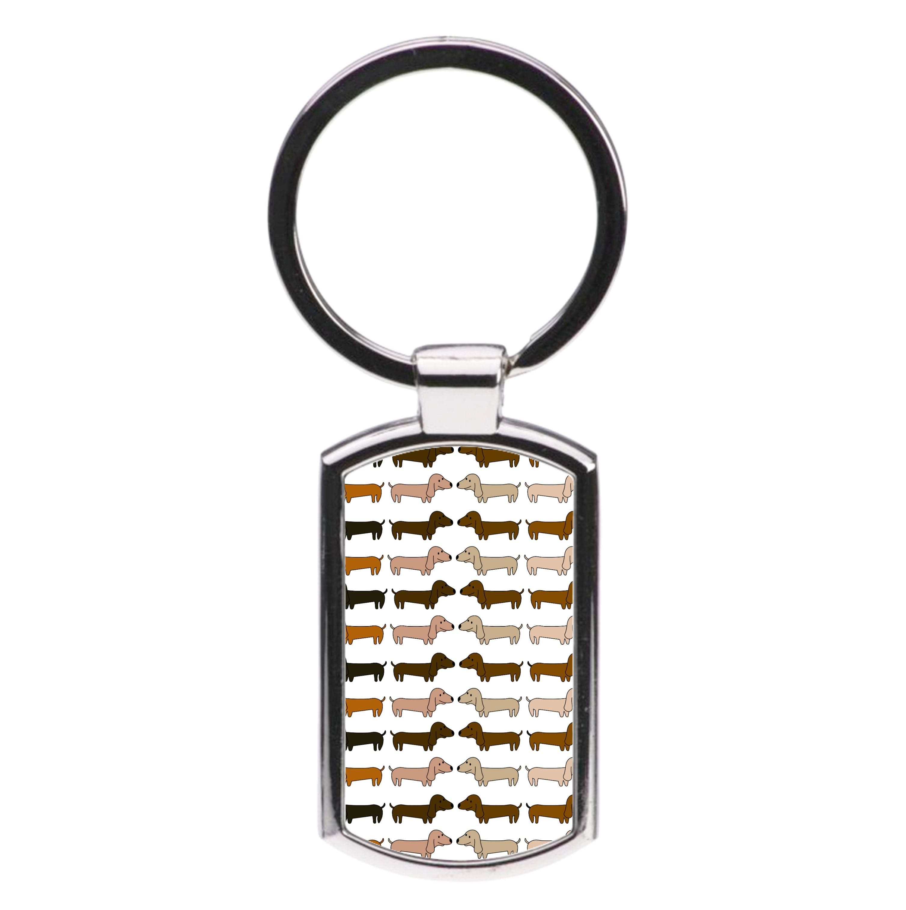 Collage - Dachshunds Luxury Keyring