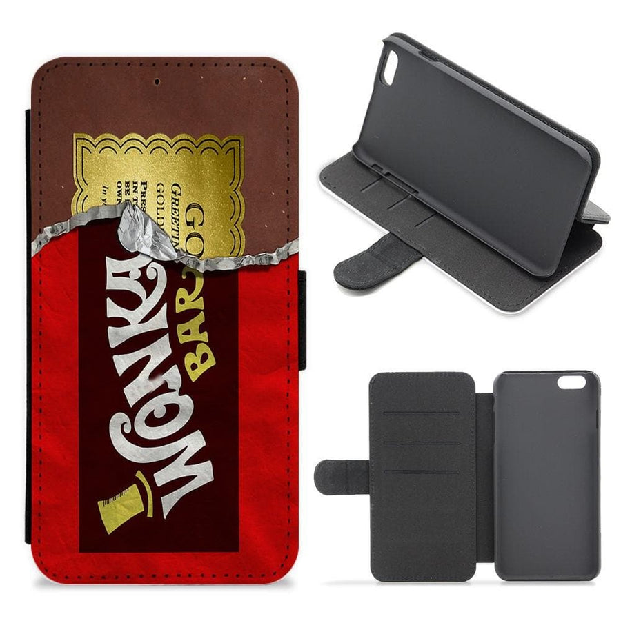 Wonka Bar Golden Ticket Flip / Wallet Phone Case - Fun Cases