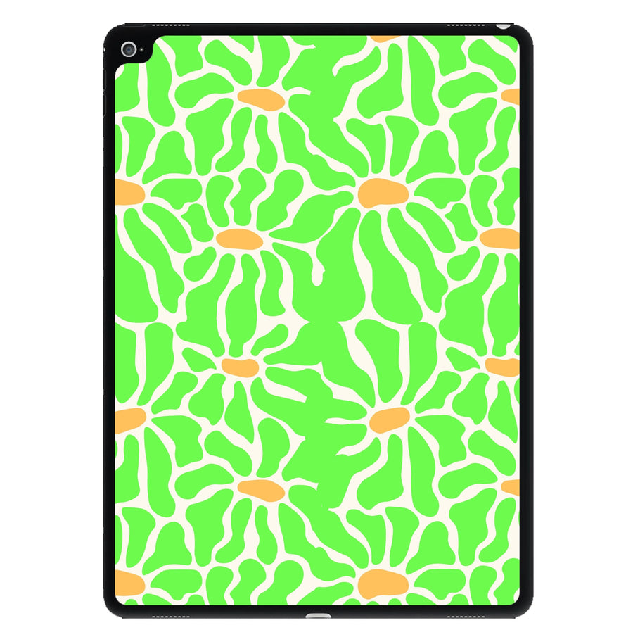 Green Flowers - Summer iPad Case