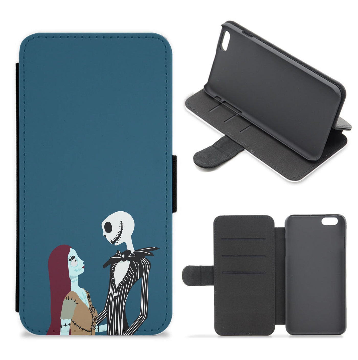 Sally And Jack Affection - Nightmare Before Christmas Flip / Wallet Phone Case