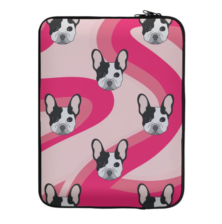 Abstact Frenchie - Dog Pattern Laptop Sleeve