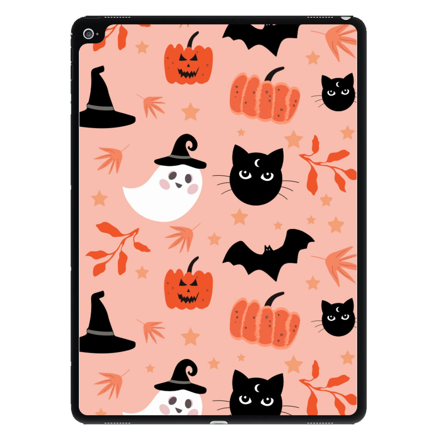 Pretty Pink Halloween Pattern iPad Case