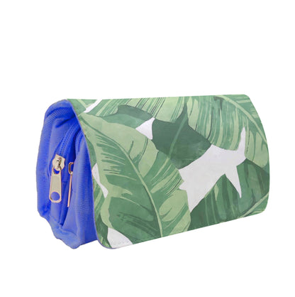 Tropical Banana Leaf Pattern Pencil Case