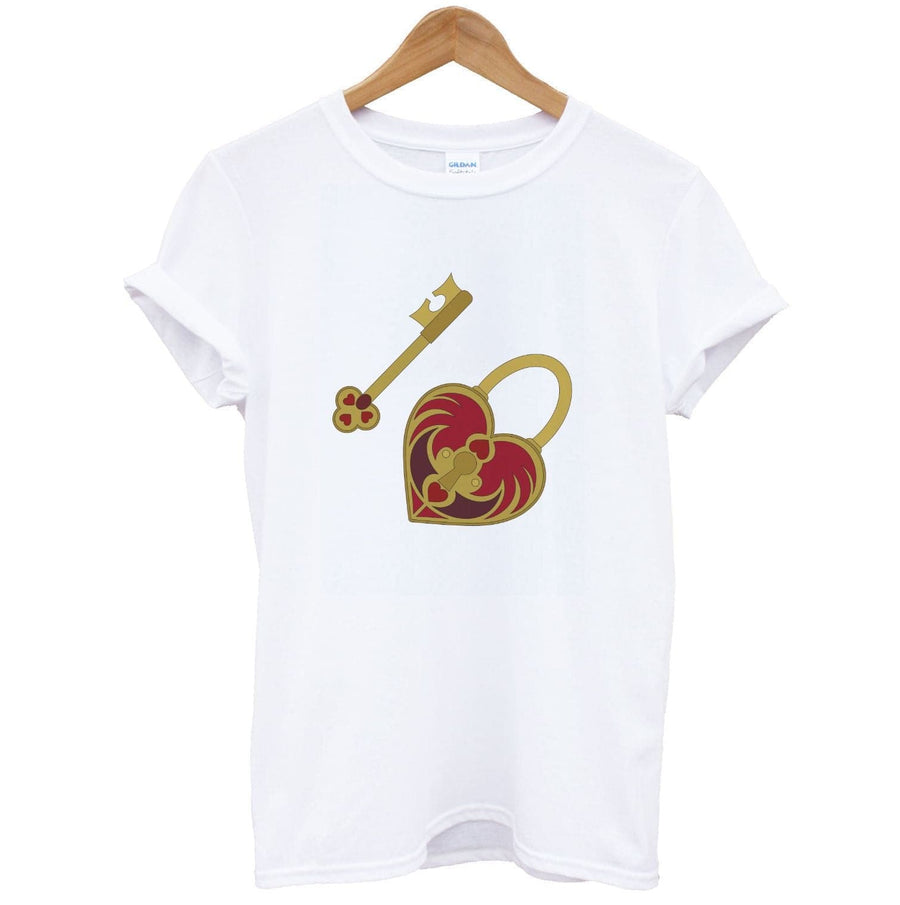 Red Locket And Key - Valentine's Day T-Shirt