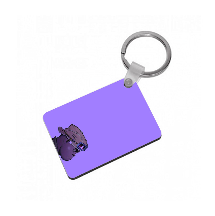Purple 2d - Gorillaz Keyring