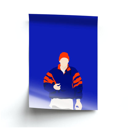 Orange Beanie Poster