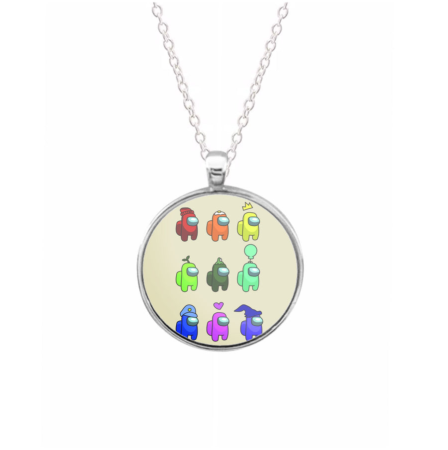 Among Us characters Necklace