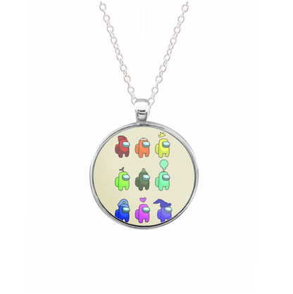 Among Gaming characters Necklace