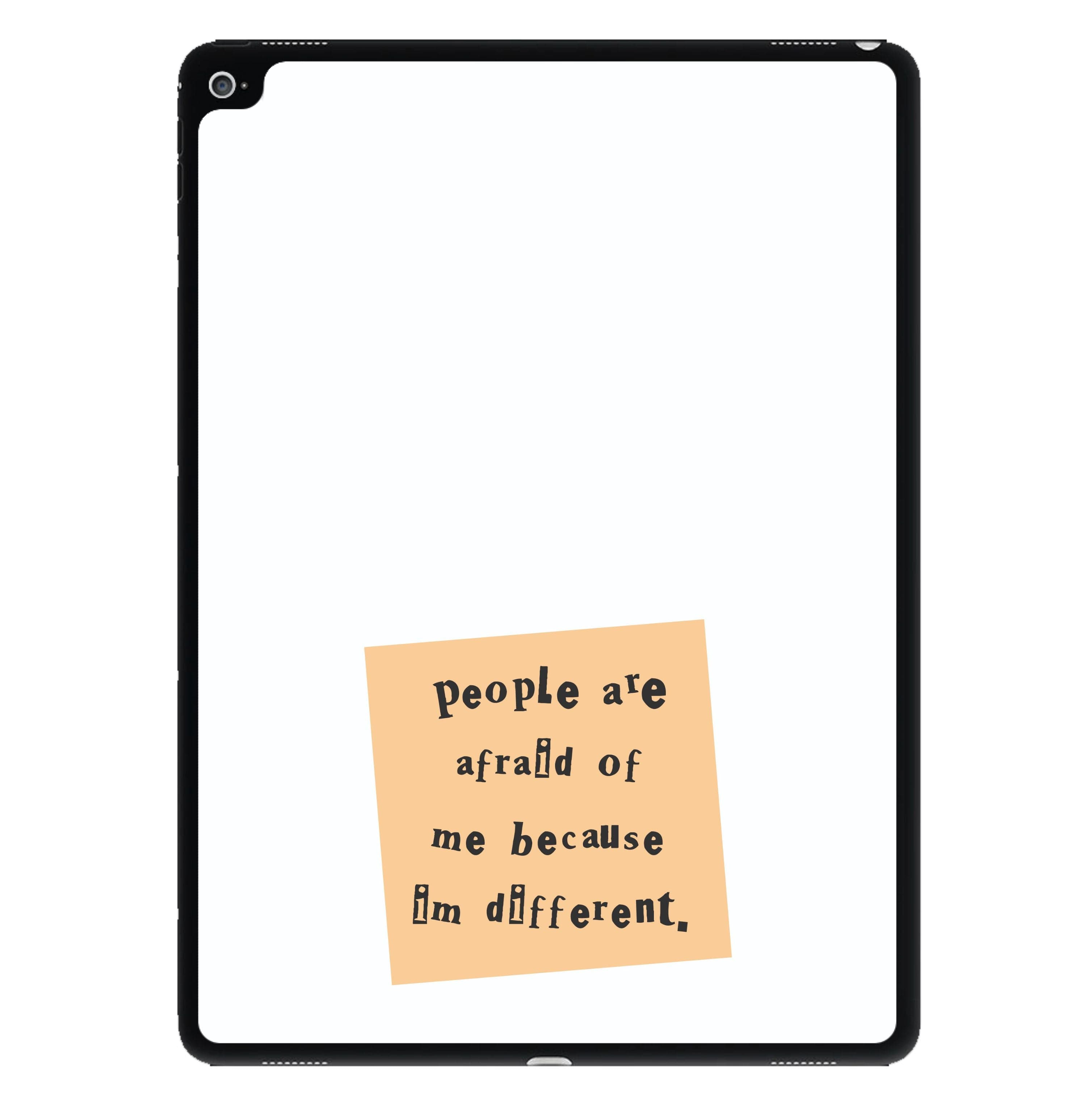 People Are Afraid Of Me - Scissorhands iPad Case