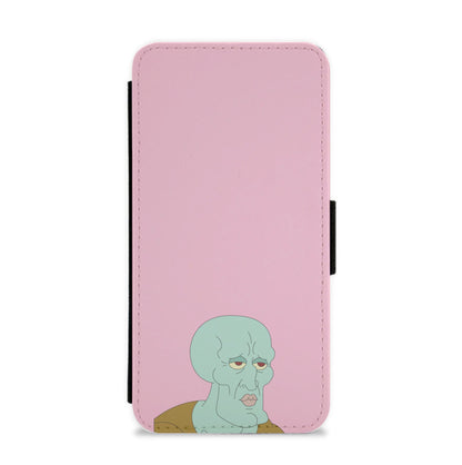 Muscly Squidward Flip / Wallet Phone Case