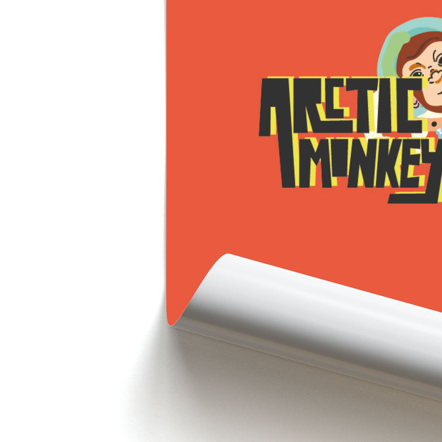 Space Monkey - Arctic Monkeys  Poster
