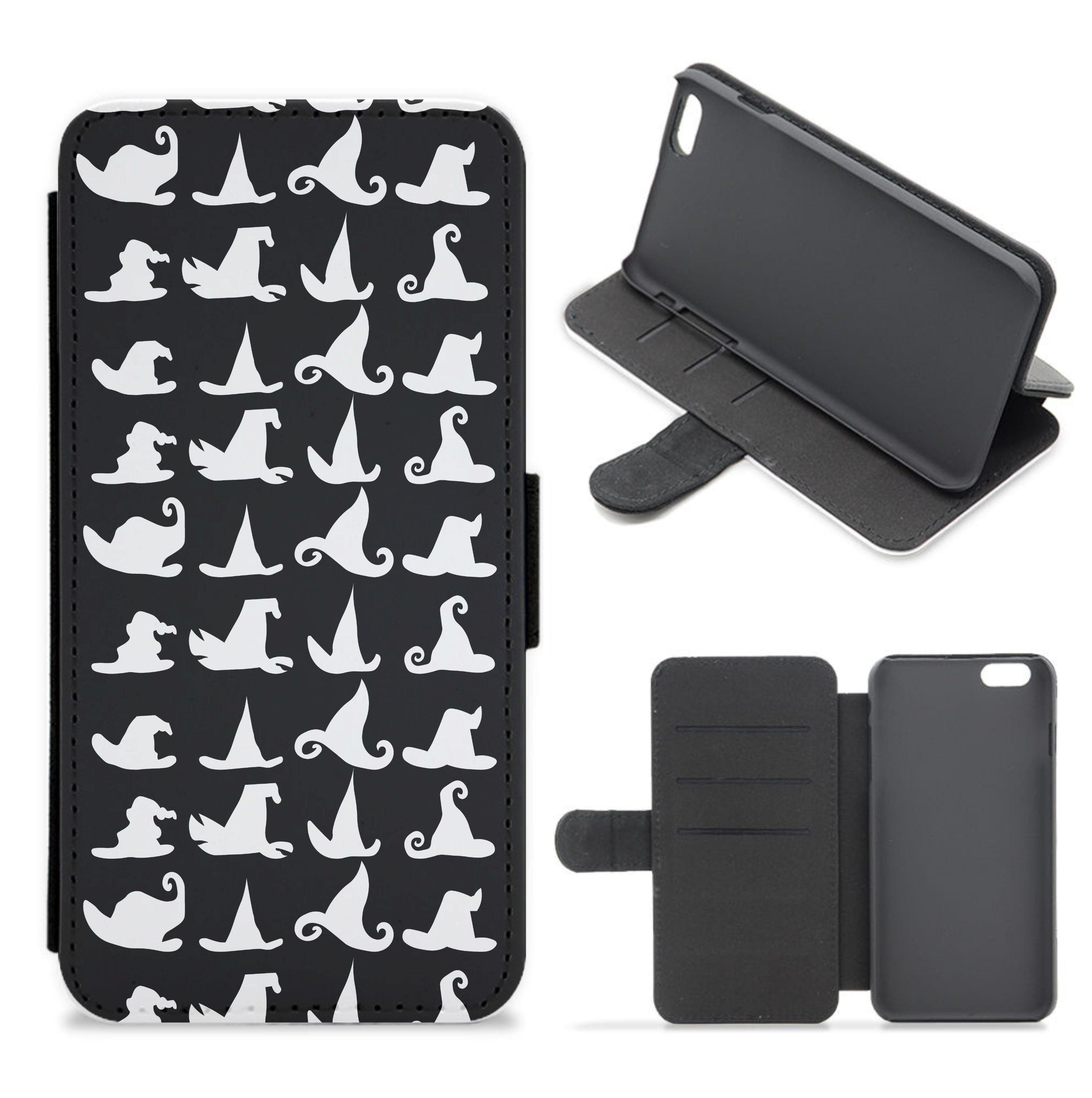 Witch's Hat Pattern - Halloween Flip / Wallet Phone Case