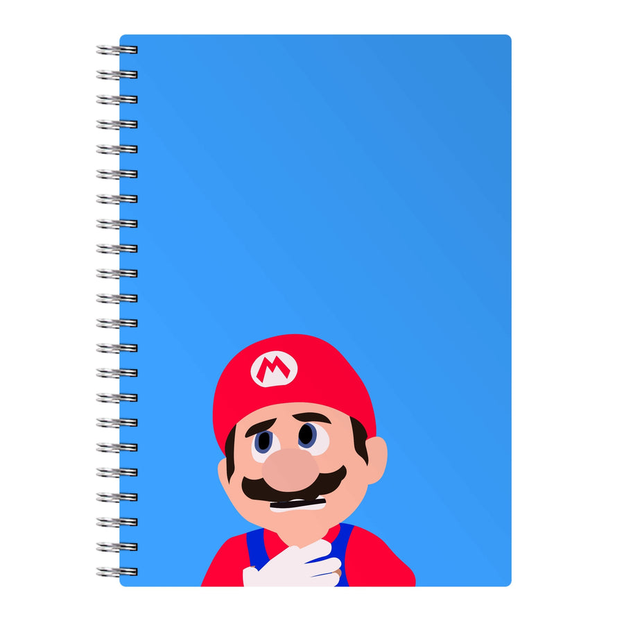 Worried Mario - The Super Mario Bros Notebook