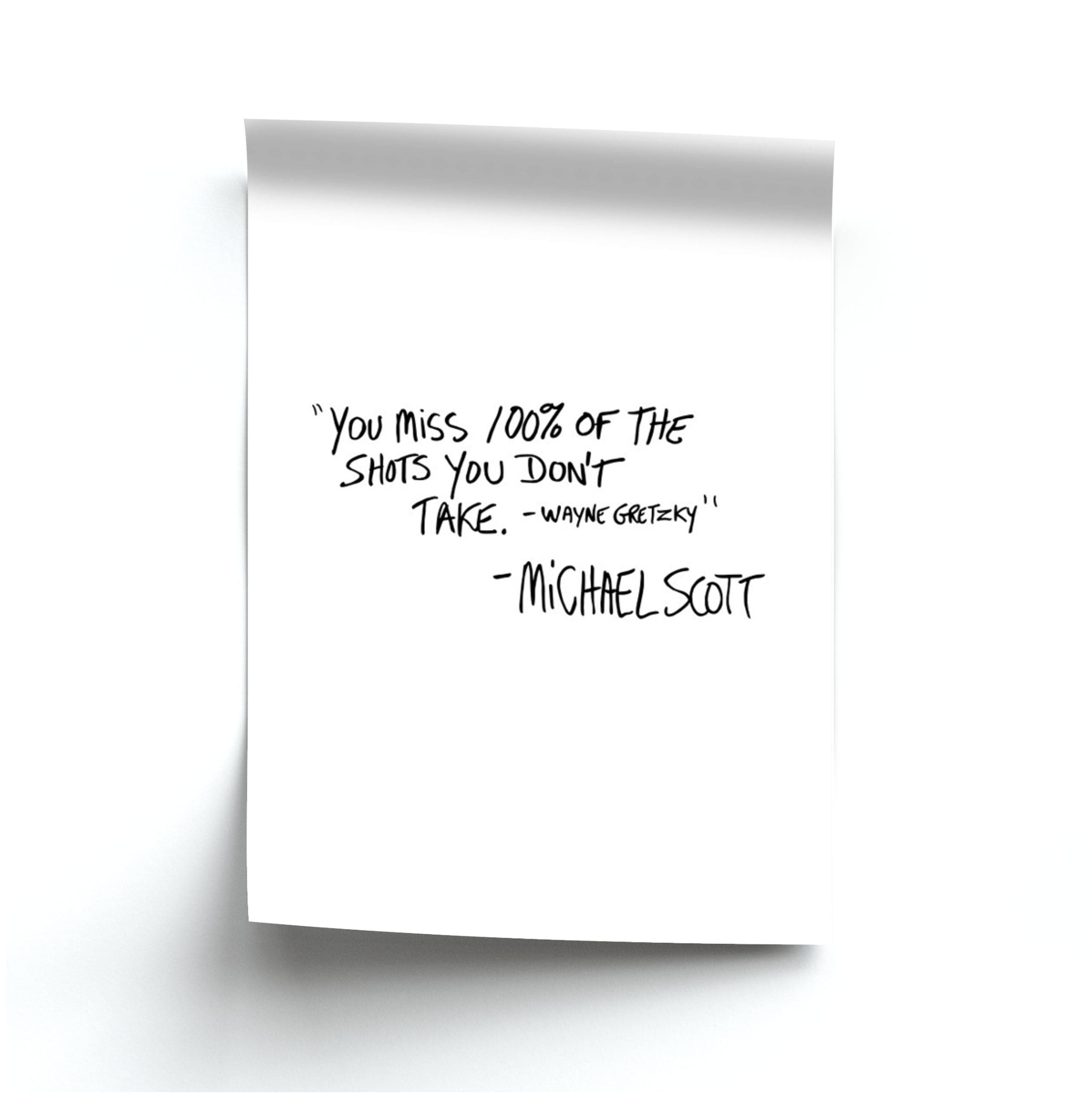 Michael Scott Quote Poster