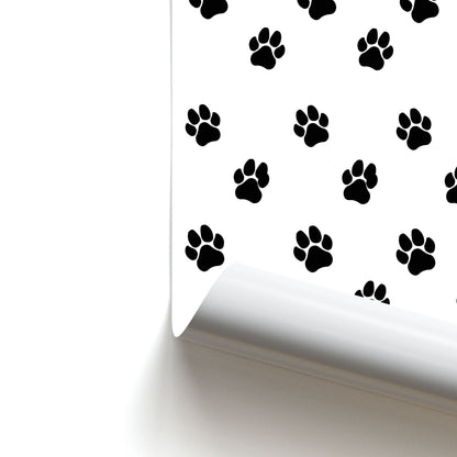 Paw pattern - Dog Patterns Poster