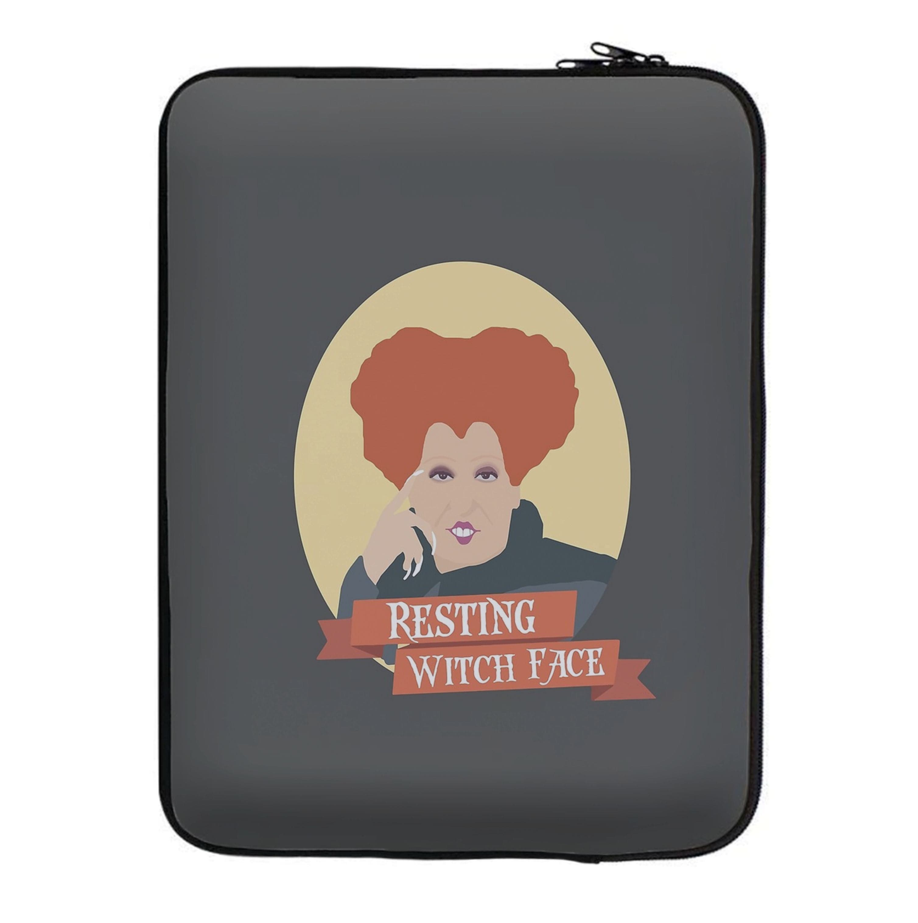 Resting Witch Face - Hocus Halloween Laptop Sleeve