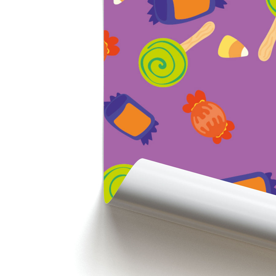 Candy Pattern - Halloween Poster