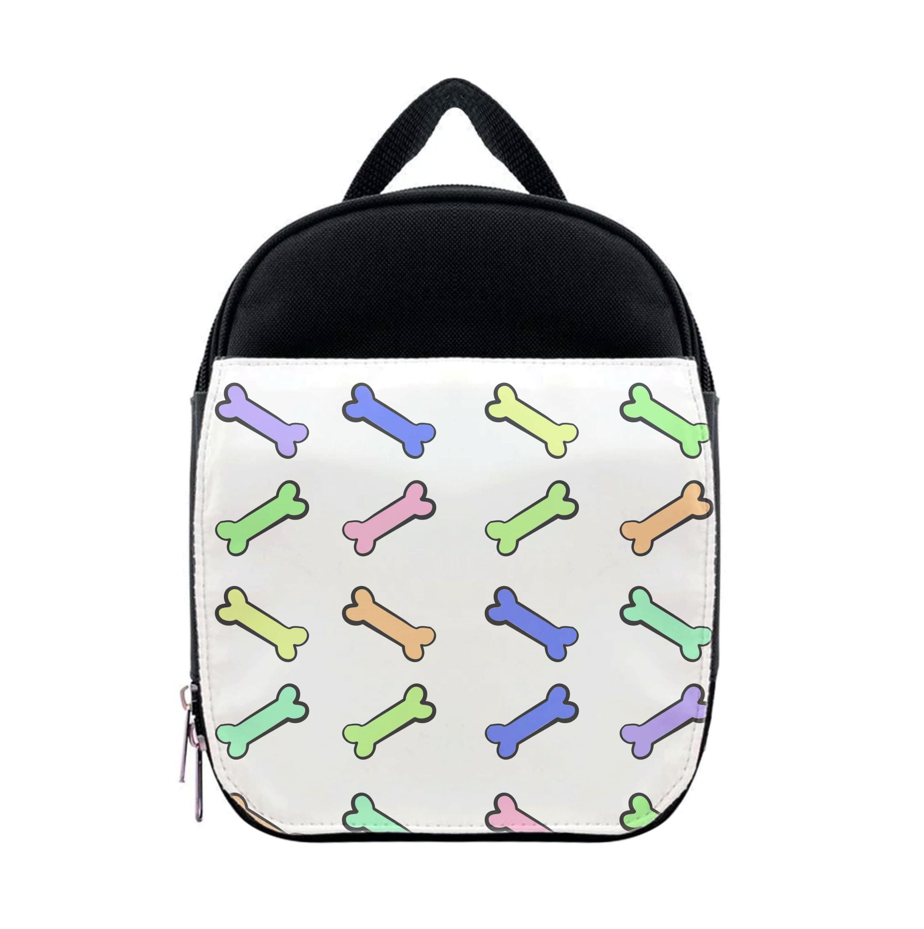 Multi colour bones - Dog Patterns Lunchbox