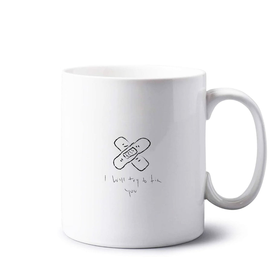 I Will Try To Fix You - White Coldplay Mug