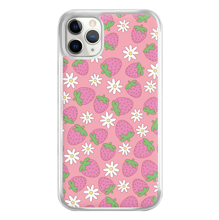 Pink Strawberries - Spring Patterns Phone Case