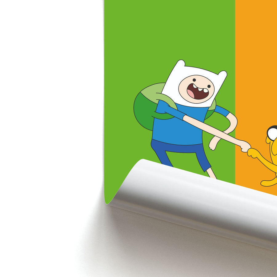 Jake The Dog And Finn The Human - Adventure Time Poster