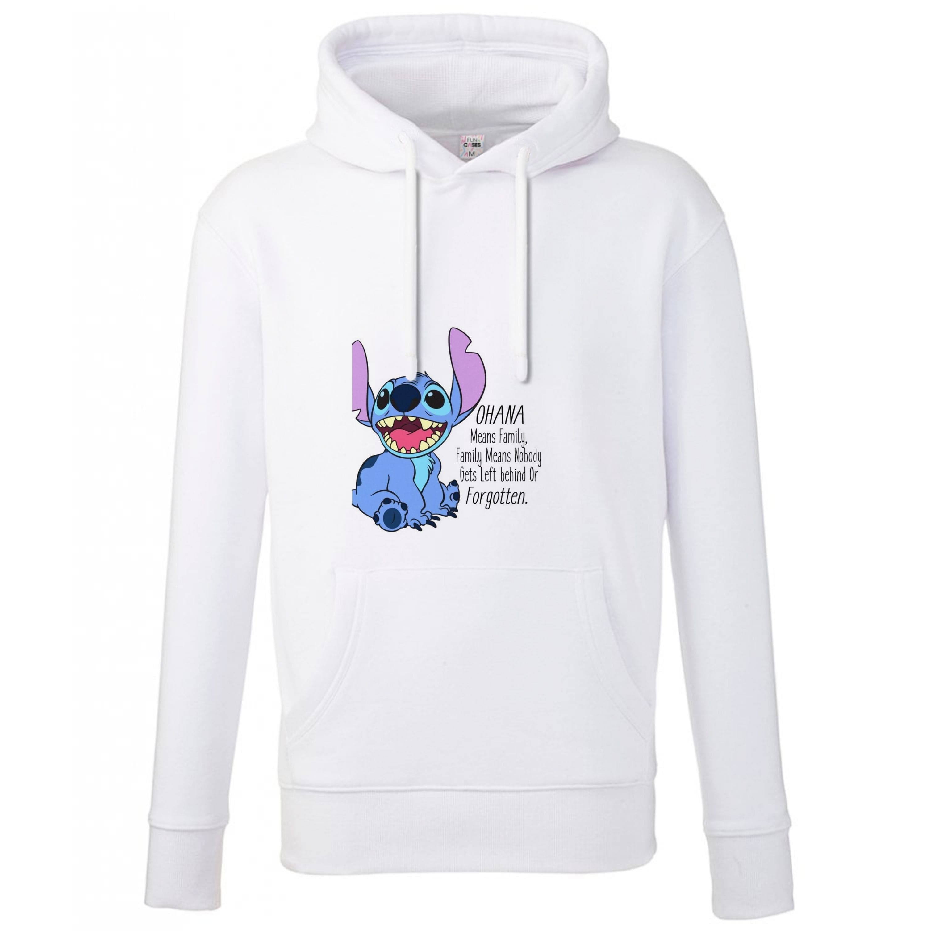 Ohana Means Family - Blue Alien Hoodie