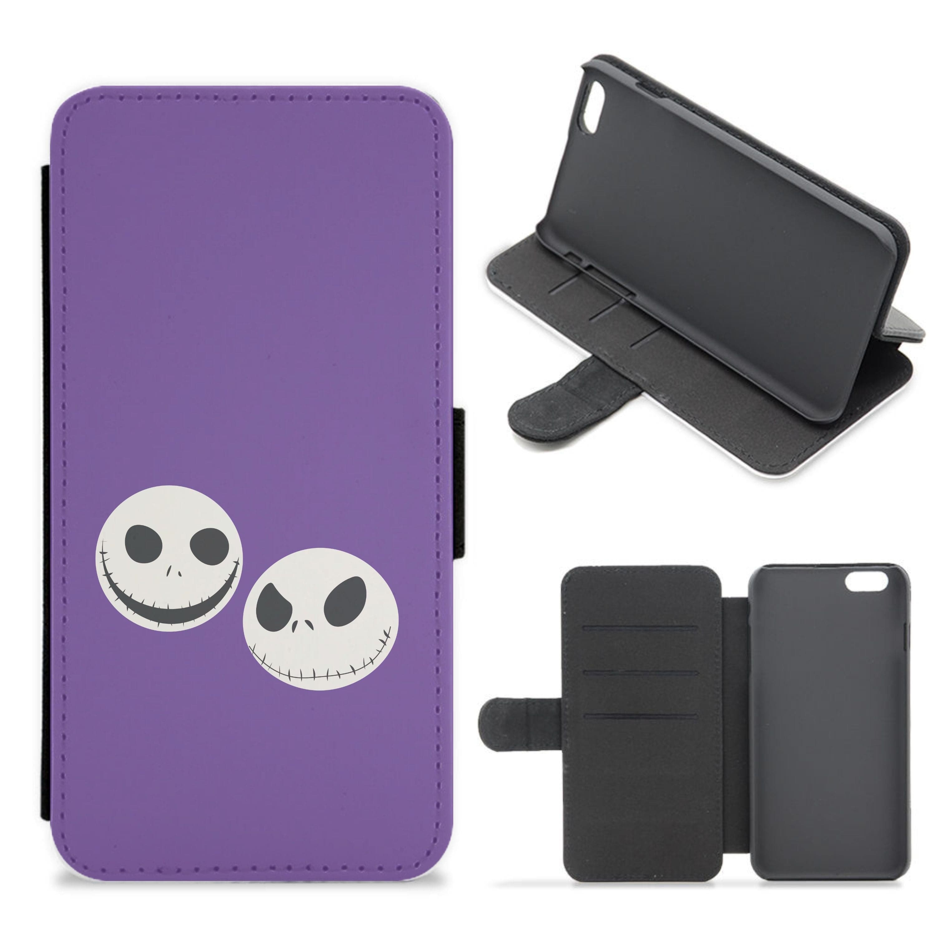 Skellington Heads - TNBC Flip / Wallet Phone Case