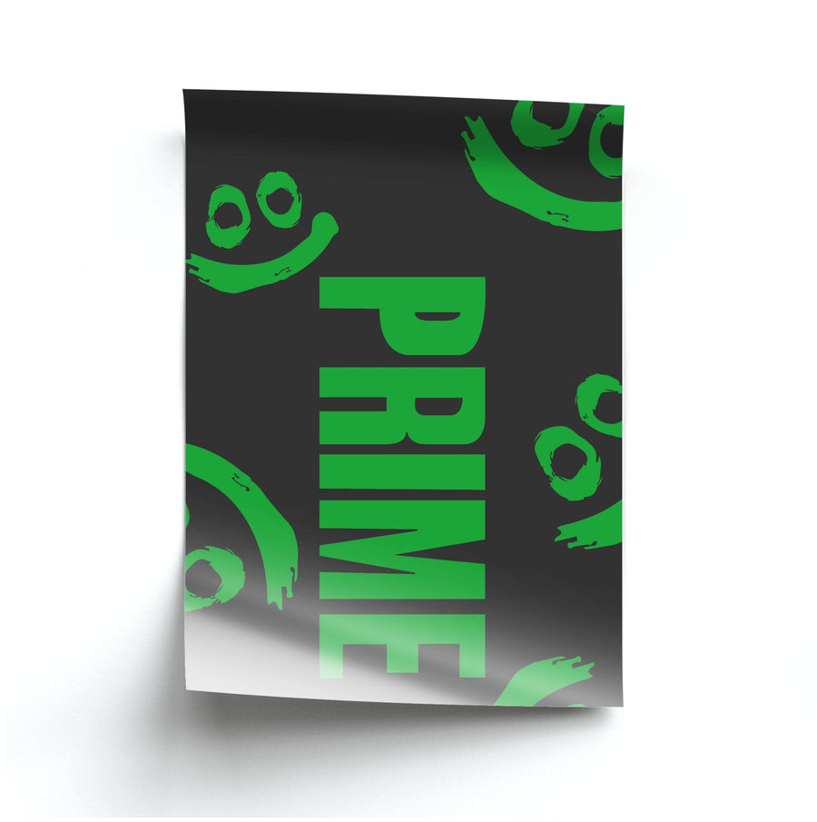 Prime - Green And Black Poster