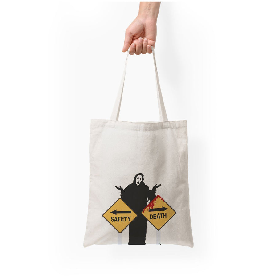 Safety Or Death - Scream Tote Bag