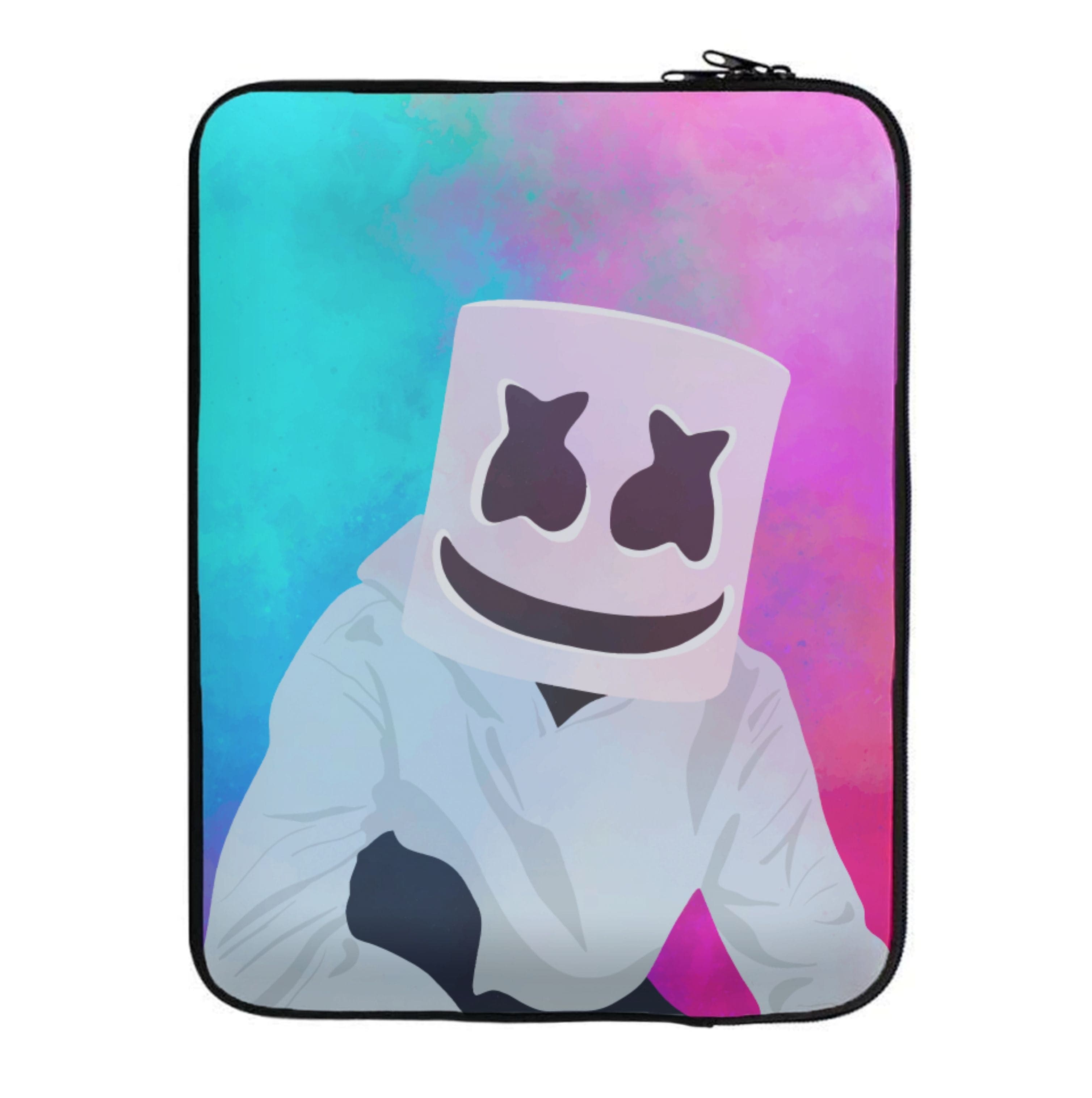 Rainbow White Helmet DJ Laptop Sleeve