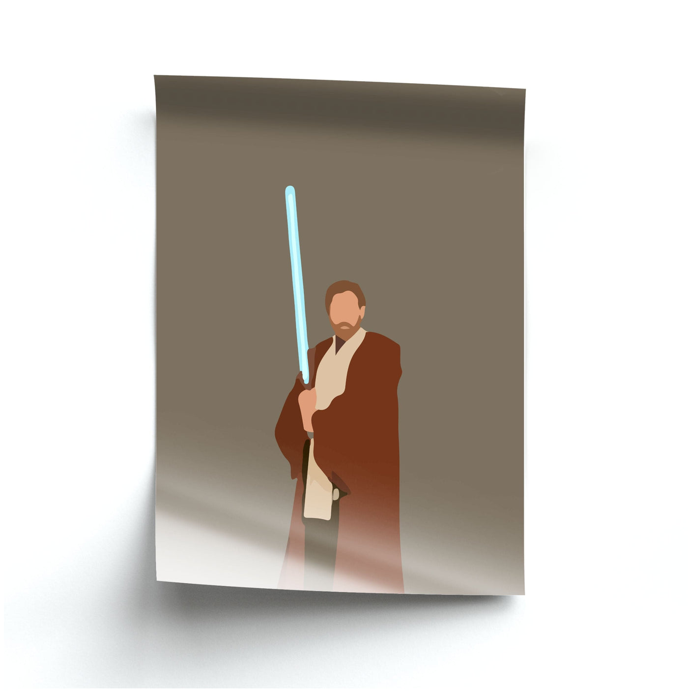 Obi-Wan Kenobi Blue Lightsaber - Star Wars Poster