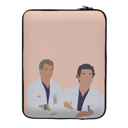 Two Doctors Arm Crossed - Grey's Laptop Sleeve