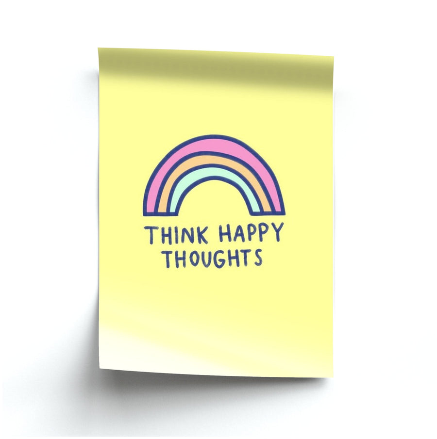 Think Happy Thoughts - Positivity Poster