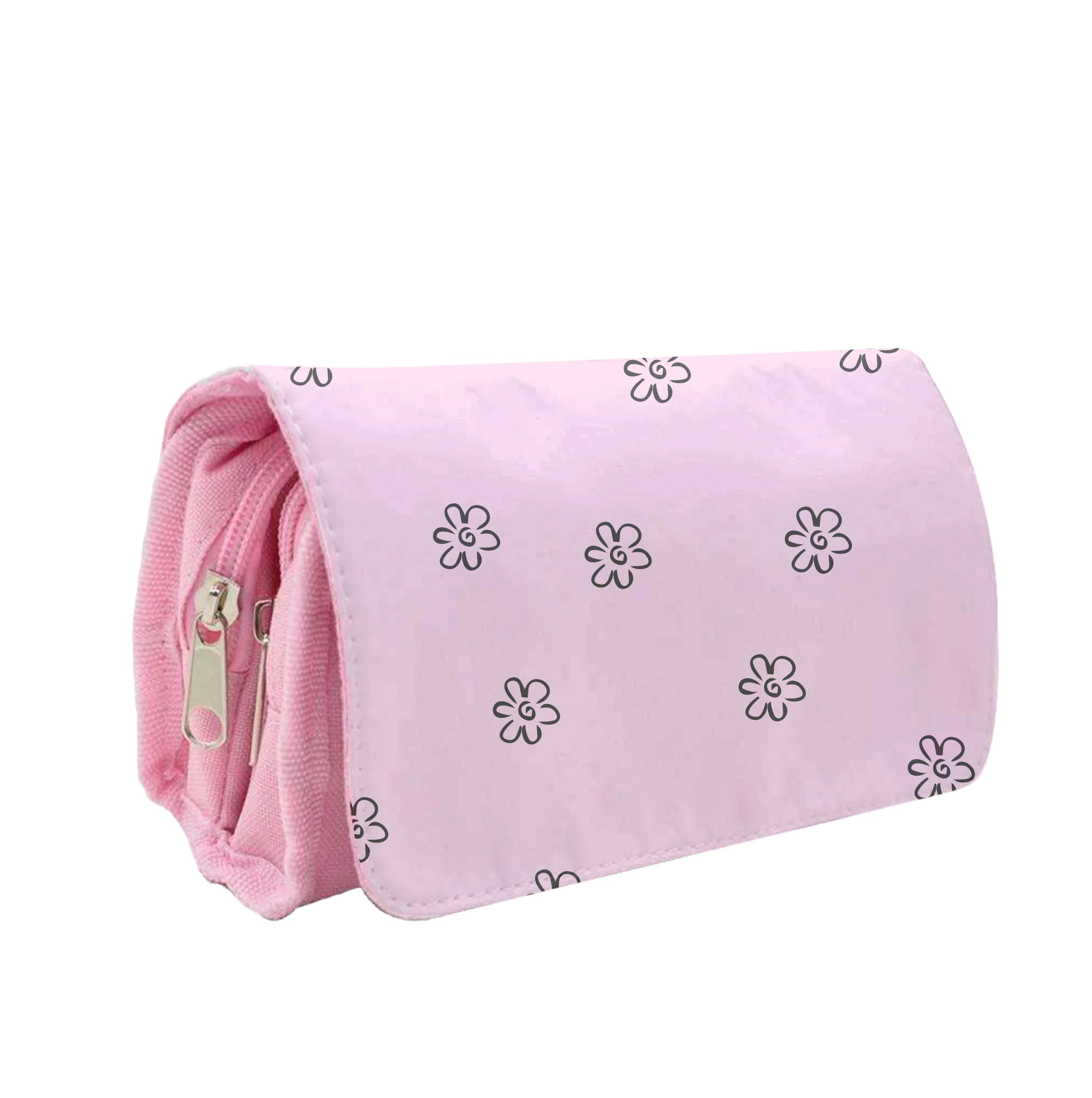 Detail Flower Pattern - Pink Pencil Case