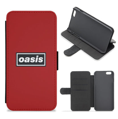 Band Name Red Flip / Wallet Phone Case