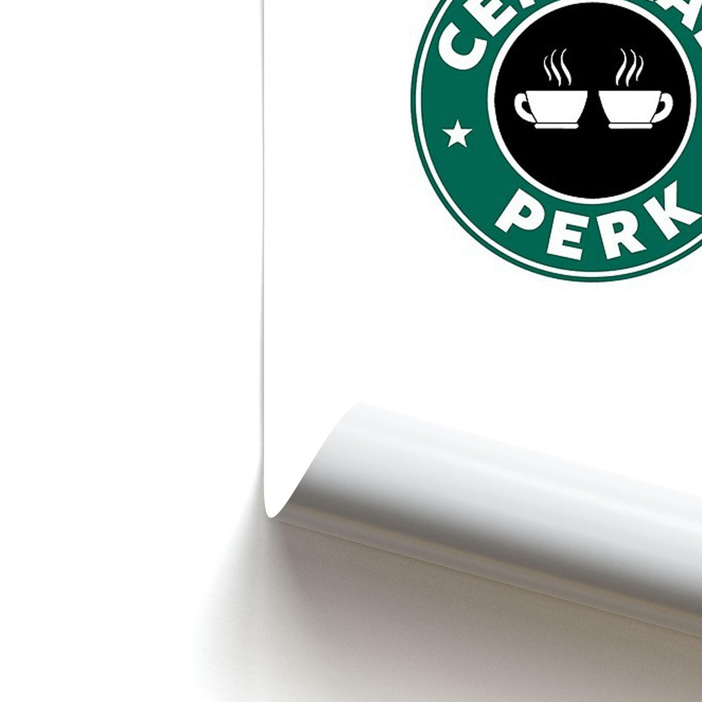 Central Perk - Starbucks Logo - Friends Poster