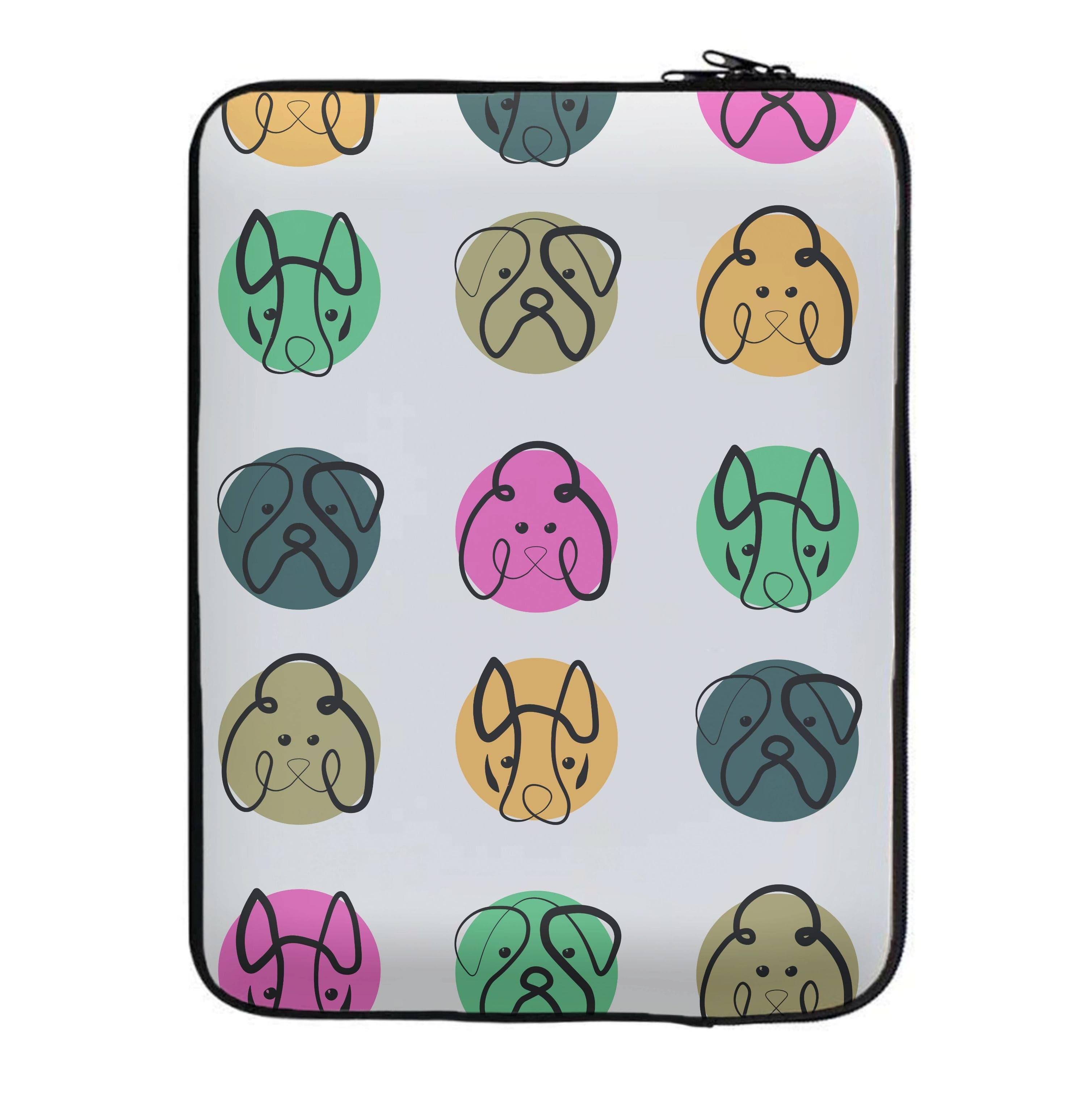 Multi colour dog bones - Dog Patterns Laptop Sleeve