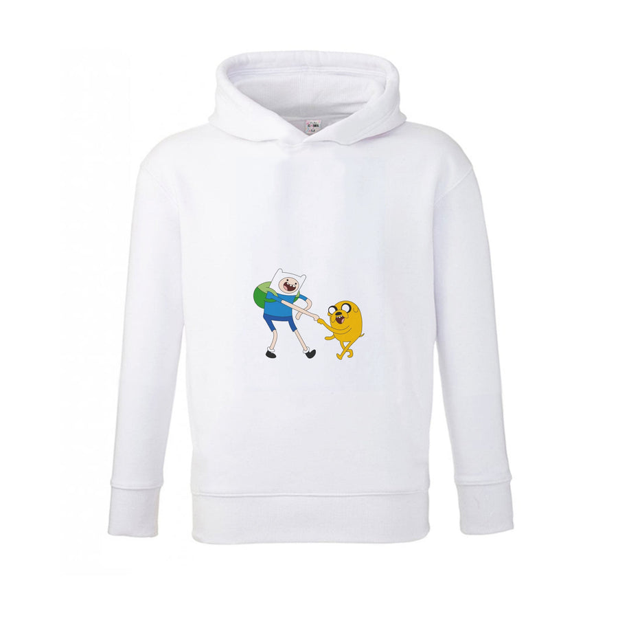 Jake The Dog And Finn The Human - Adventure Time Kids Hoodie